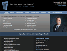 Tablet Screenshot of bregmanlawfirm.com